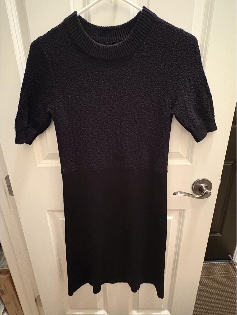 COS Black Cozy Knit Sweater Dress Size XS